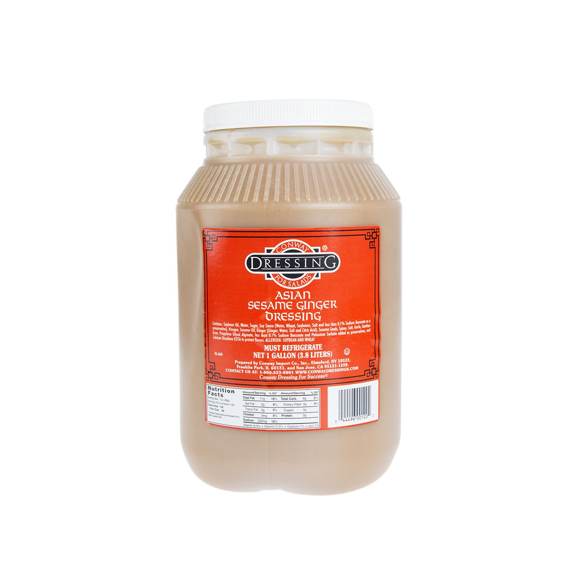 Wholesale Conway Asian Sesame Ginger Dressing-1 GAL Bulk