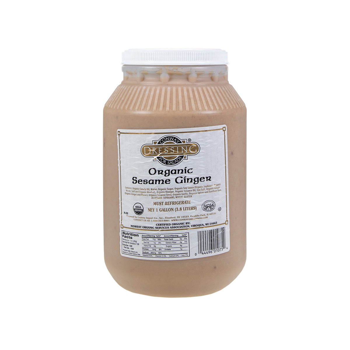 Wholesale Conway Organic Sesame Ginger Dressing-1 GAL Bulk