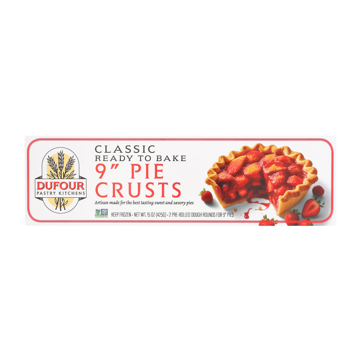 Wholesale Dufour Pastry Kitchens Classic Ready to Bake 9in Pie Crusts 10 CT-2ct Case Bulk