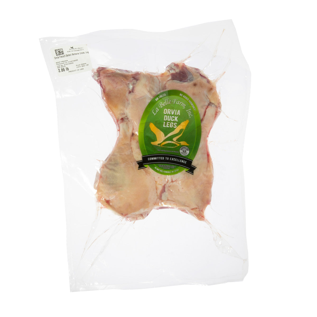 Wholesale La Belle Farm Air Chilled Orvia Duck Legs-3 LB Bulk