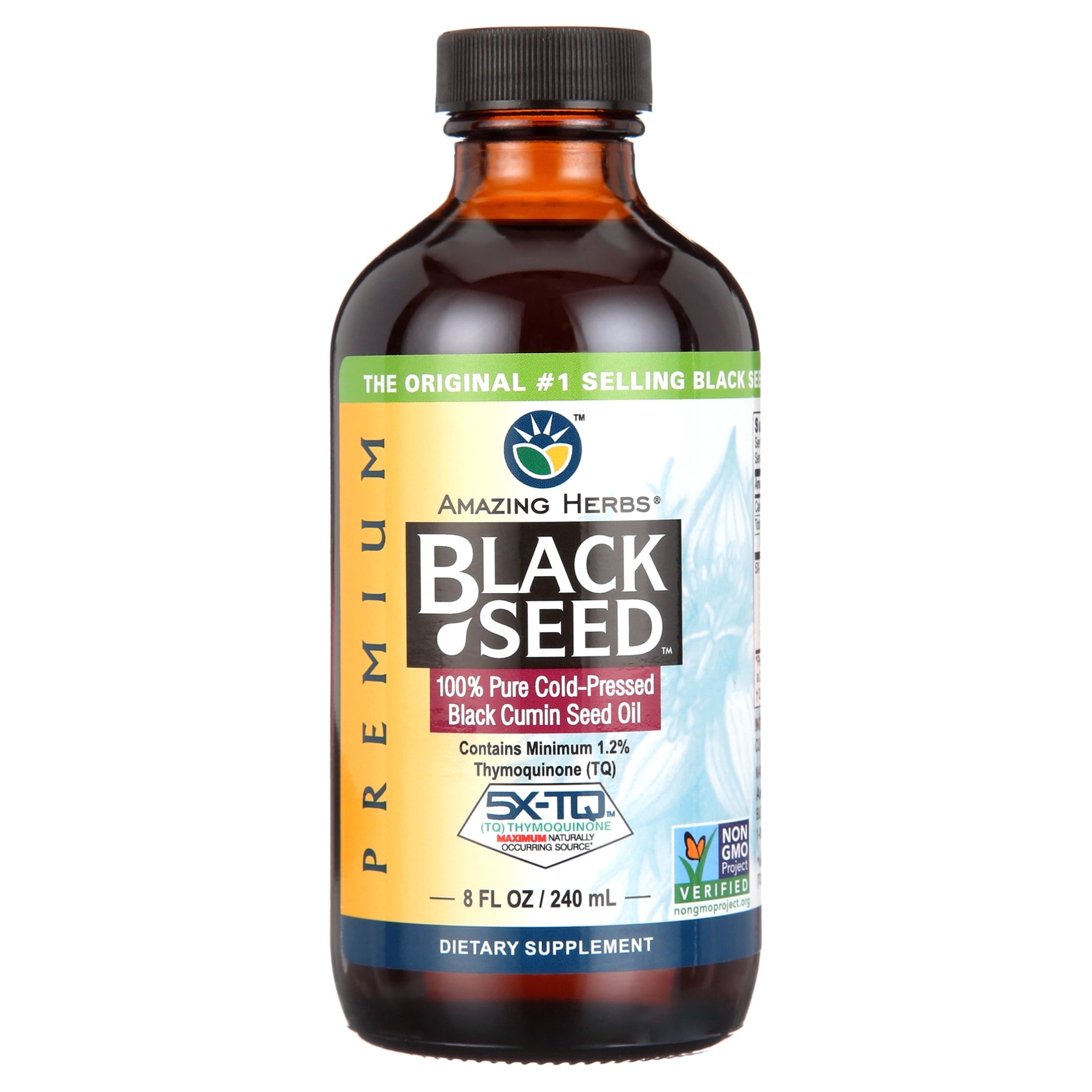 Amazing Herbs Amazing Herbs Black Seed Oil 8 oz Bottle