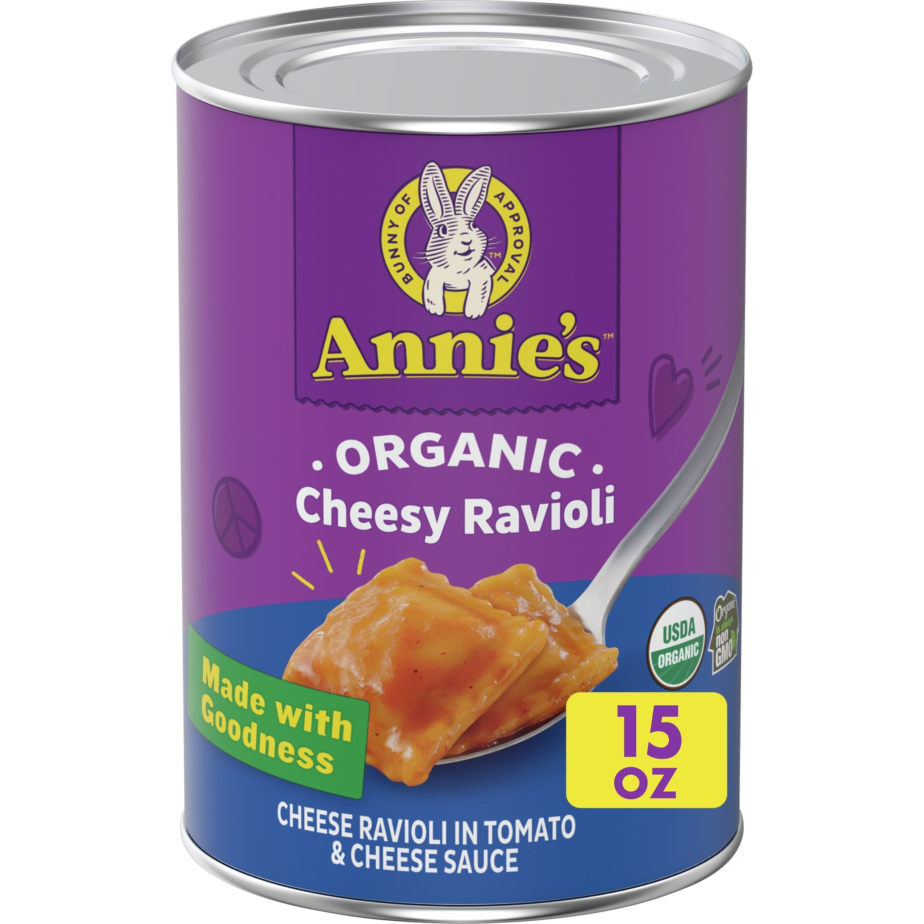 Annie's Homegrown Organic Cheesy Ravioli 15 Oz Can