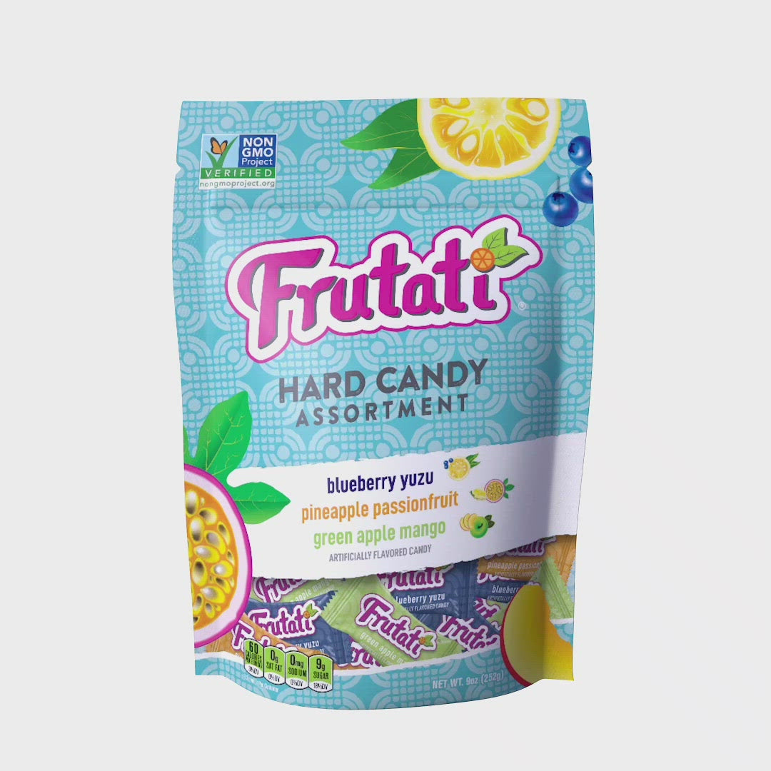 Wholesale Frutati FRUTATI® Assorted Fruit Hard Candy 9oz Stand Up Bag-12ct Case Bulk