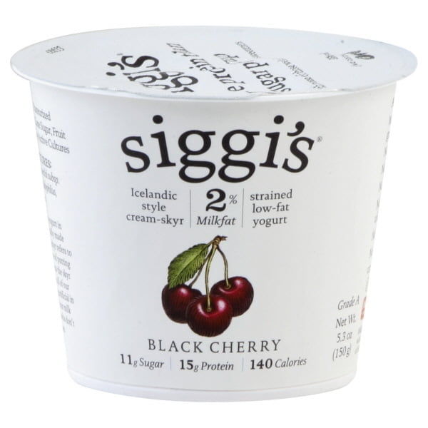 Siggi's Icelandic Style Cream-Skyr Low Fat Black Cherry Yogurt 5.3 Oz Cup