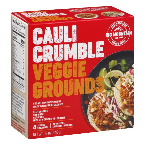 Big Mountain Foods: Veggie Grounds Cauli Crumble, 12 Oz Box