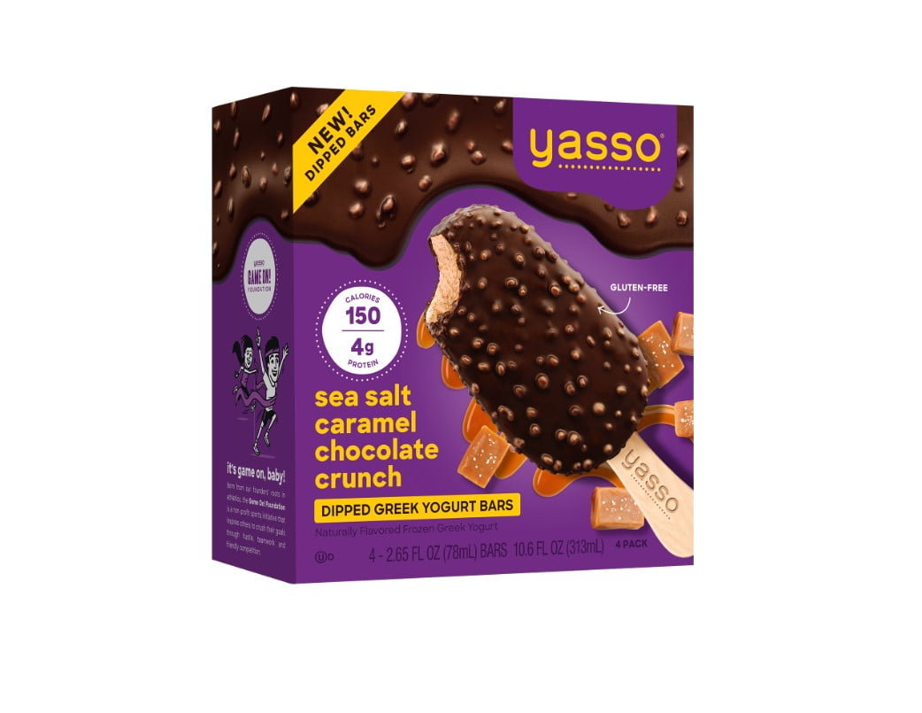 Yasso® Greek Yogurt Salted Caramel Chocolate Crunch Bars 2.65 Oz