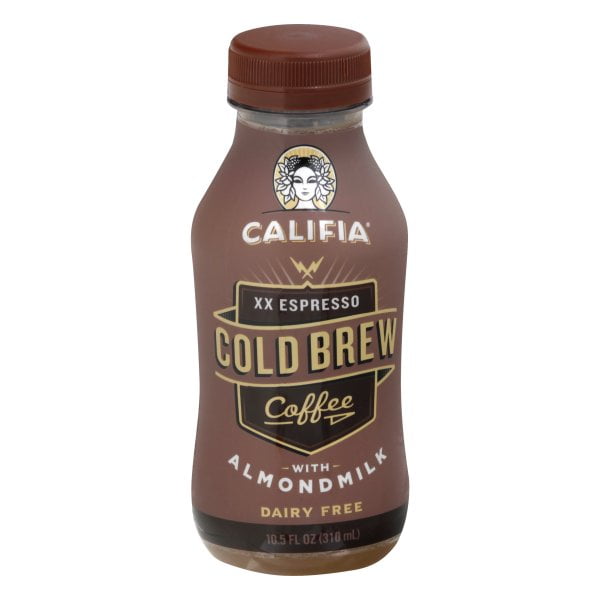Califia XX Espresso Cold Brew Coffee with AlmondMilk 10.5 Fl Oz Bottle