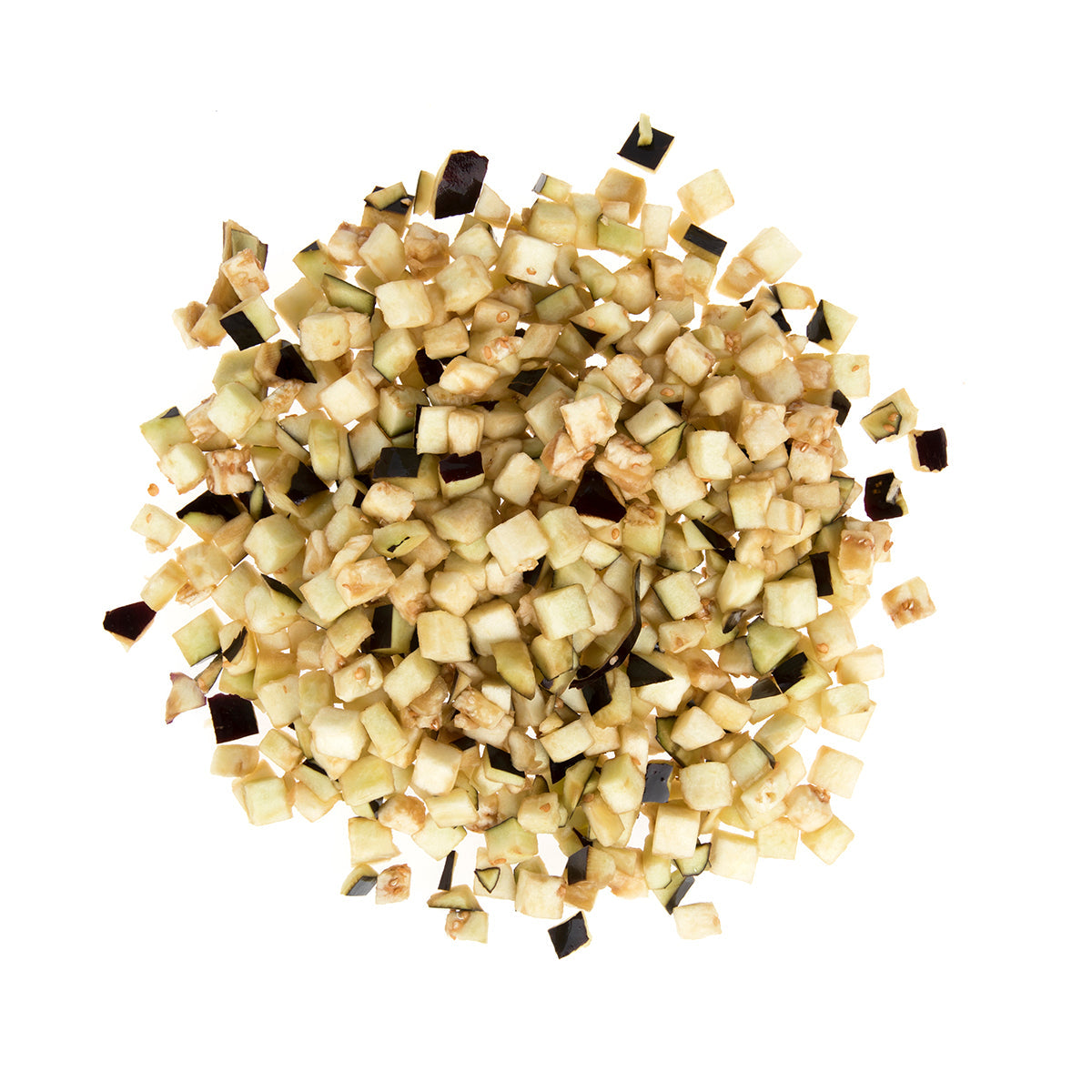 Wholesale BoxNCase 1/2in Diced Eggplant- Bulk