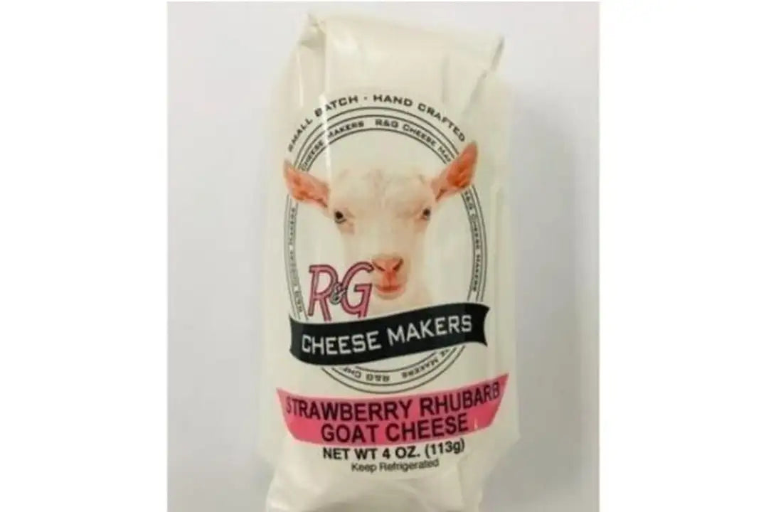 Wholesale Strawberry & Rhubarb Chevre Cheese 4 OZ- Bulk