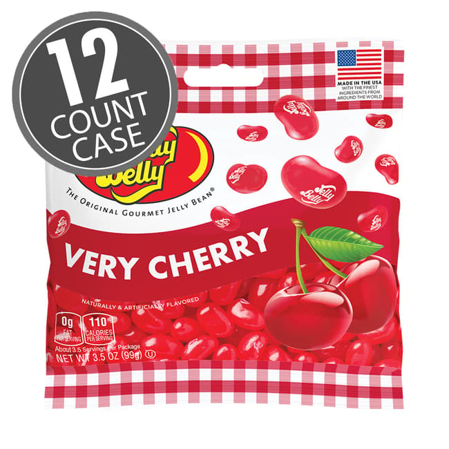 Jelly Belly Very Cherry Jelly Beans 3.5 oz Grab & Go Bag