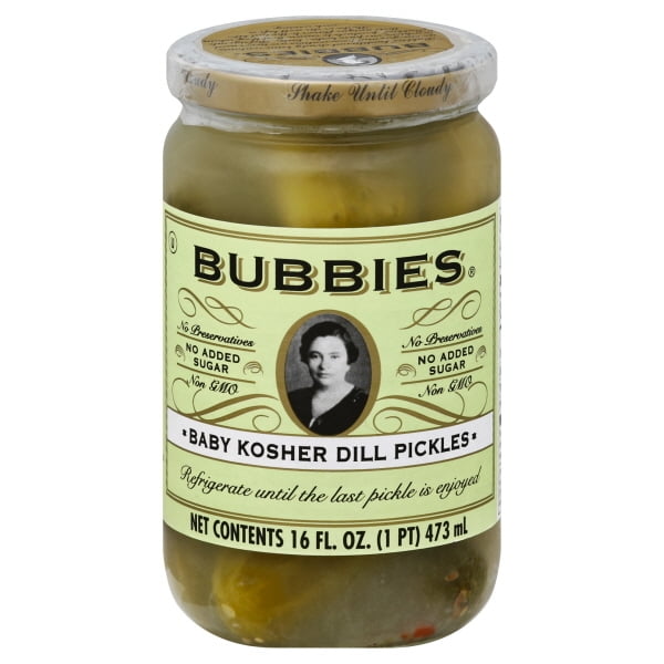 Bubbies Kosher Dill Pickles 16.9 oz Jar