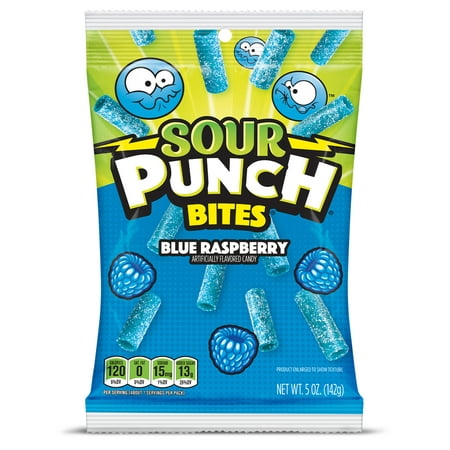 Sour Punch Bites® Blue Raspberry Hanging Bag 5oz