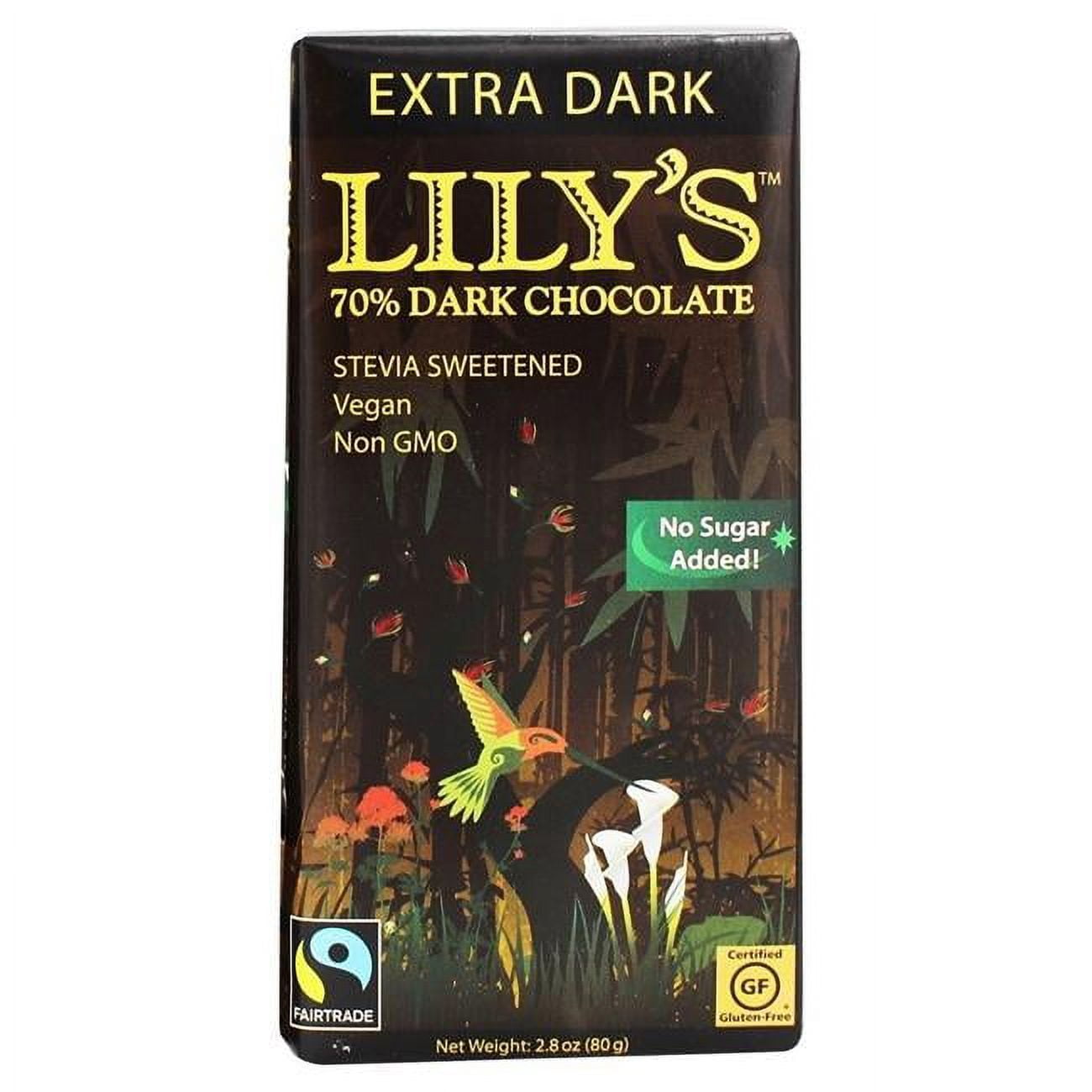 Lilys Chocolate Chocolate Dark Stevia Sweetened 2.8 Oz
