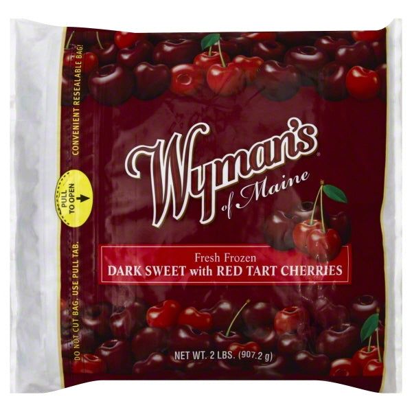 Wymans Cherries Dark Sweet With Red Tart 2 Lb