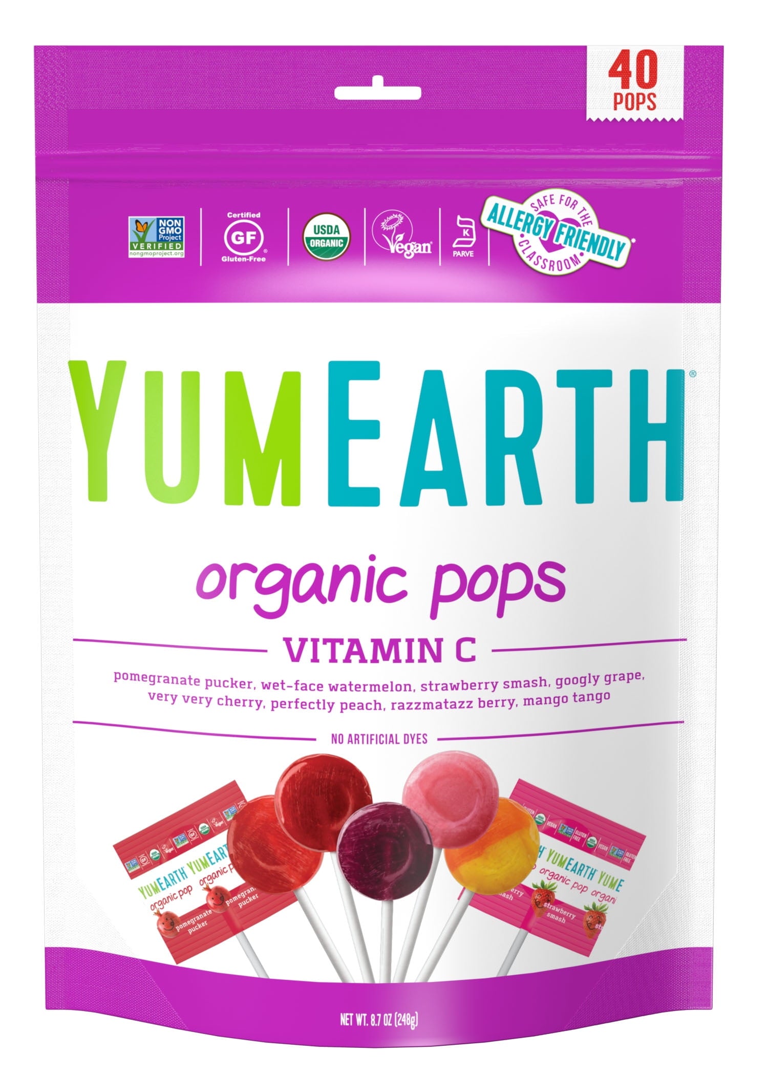 Yummy Earth Lollipops 8.5 Oz