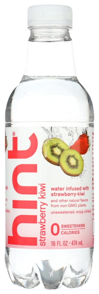 Hint Strawberry Kiwi Flavored Water 16 Fl Oz Bottle