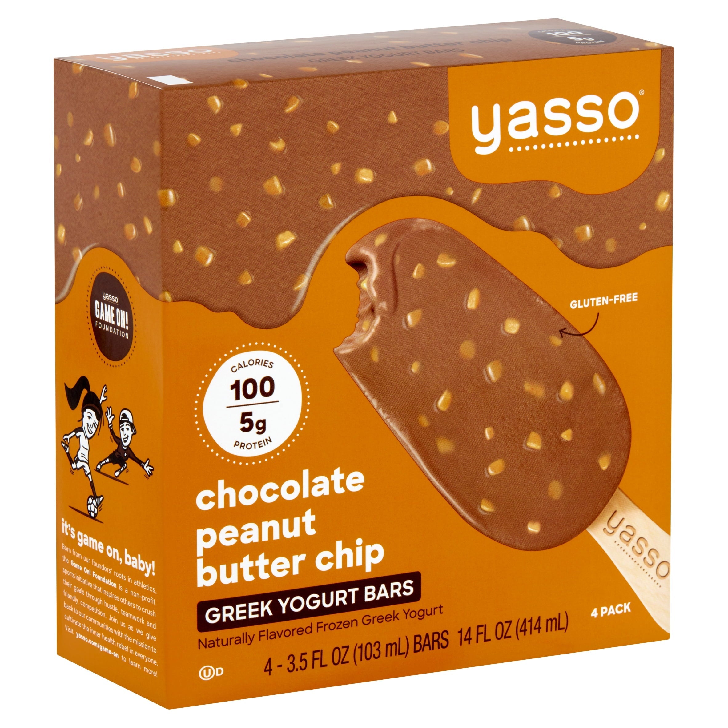 Yasso Greek YogurtChocolate Peanut Butter Chip Bars 14 Oz