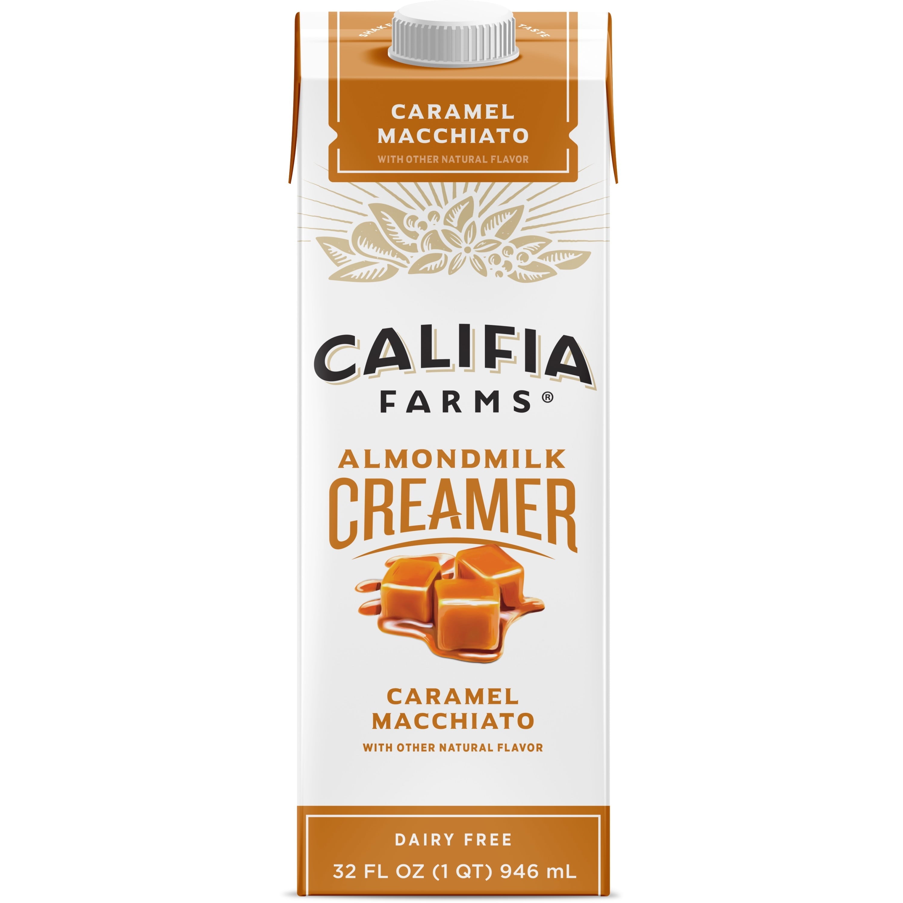 Califia Dairy Free Almond Milk Coffee Creamer Caramel Macchiato 32 Fl Oz