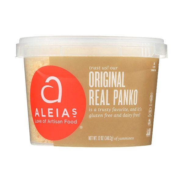 Aleias Gluten-Free Real Panko, Original, 12 oz Tub