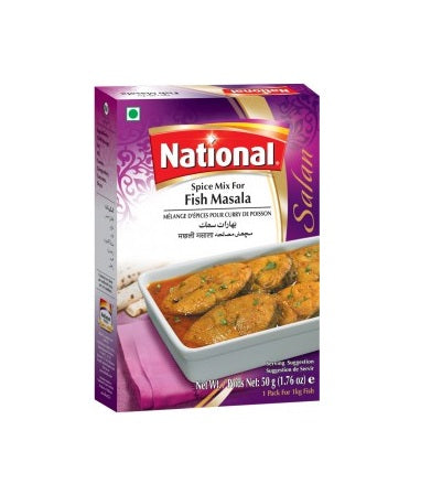 Wholesale National Fish Curry Spice Mix 50g- Bulk