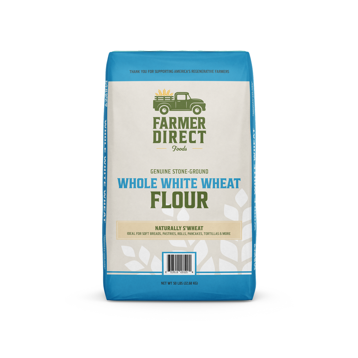 Wholesale Farmer Direct Foods Whole Wheat Flour 50 lb-50 LB Bulk