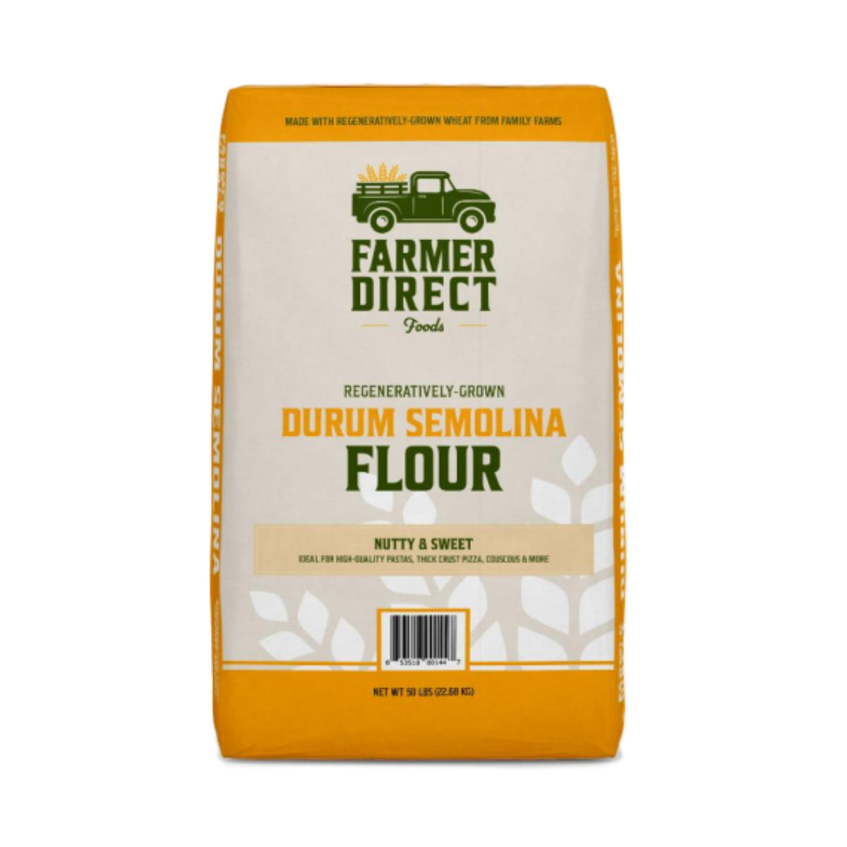 Wholesale Farmer Direct Foods Durum Semolina Flour-50 LB Bulk