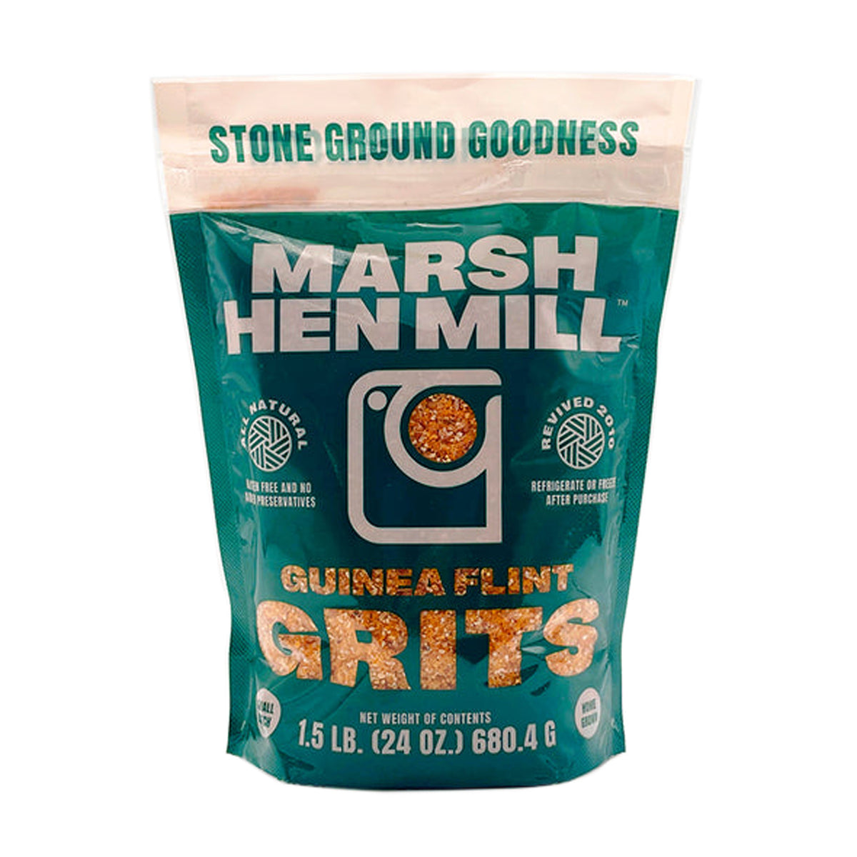 Marsh Hen Mill Guinea Flint Grits 1.5 LB