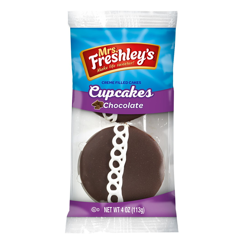 Mrs. Freshley's Chocolate Cupcake 4 Oz Two Pack