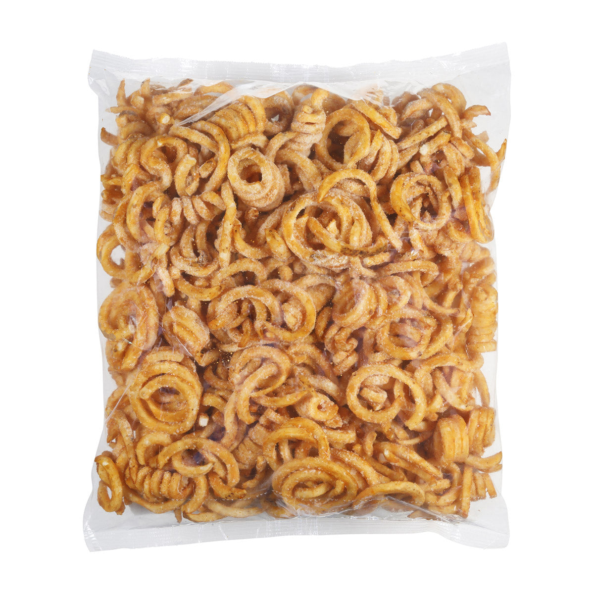 Wholesale Simplot Frozen Skin On Savory Battered Curly Fries 5 LB- Bulk