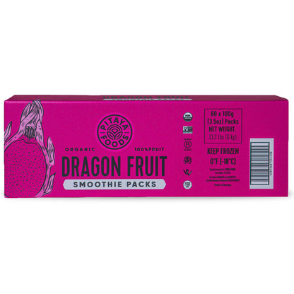 Wholesale Pitaya Foods Frozen Organic Pitaya/Dragon Fruit Smoothie Packs 100 GR- Bulk
