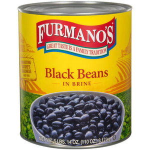 Wholesale Furmano's Black Turtle Beans #10cans-6ct Case Bulk