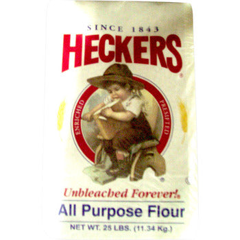 Quaker Heckers Unbleached Flour 25lb