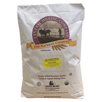Central Milling Organic Whole Wheat High P Flour 50lb