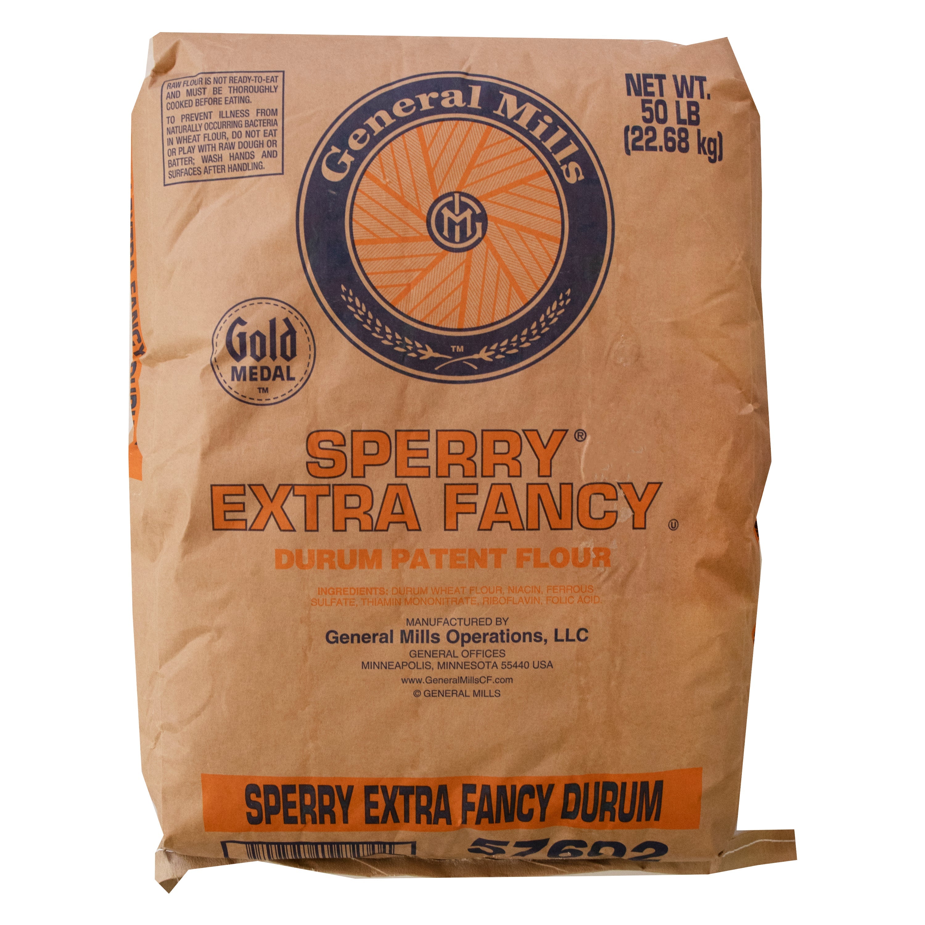 Wholesale General Mills Durum Flour 50lb-1ct Case Bulk