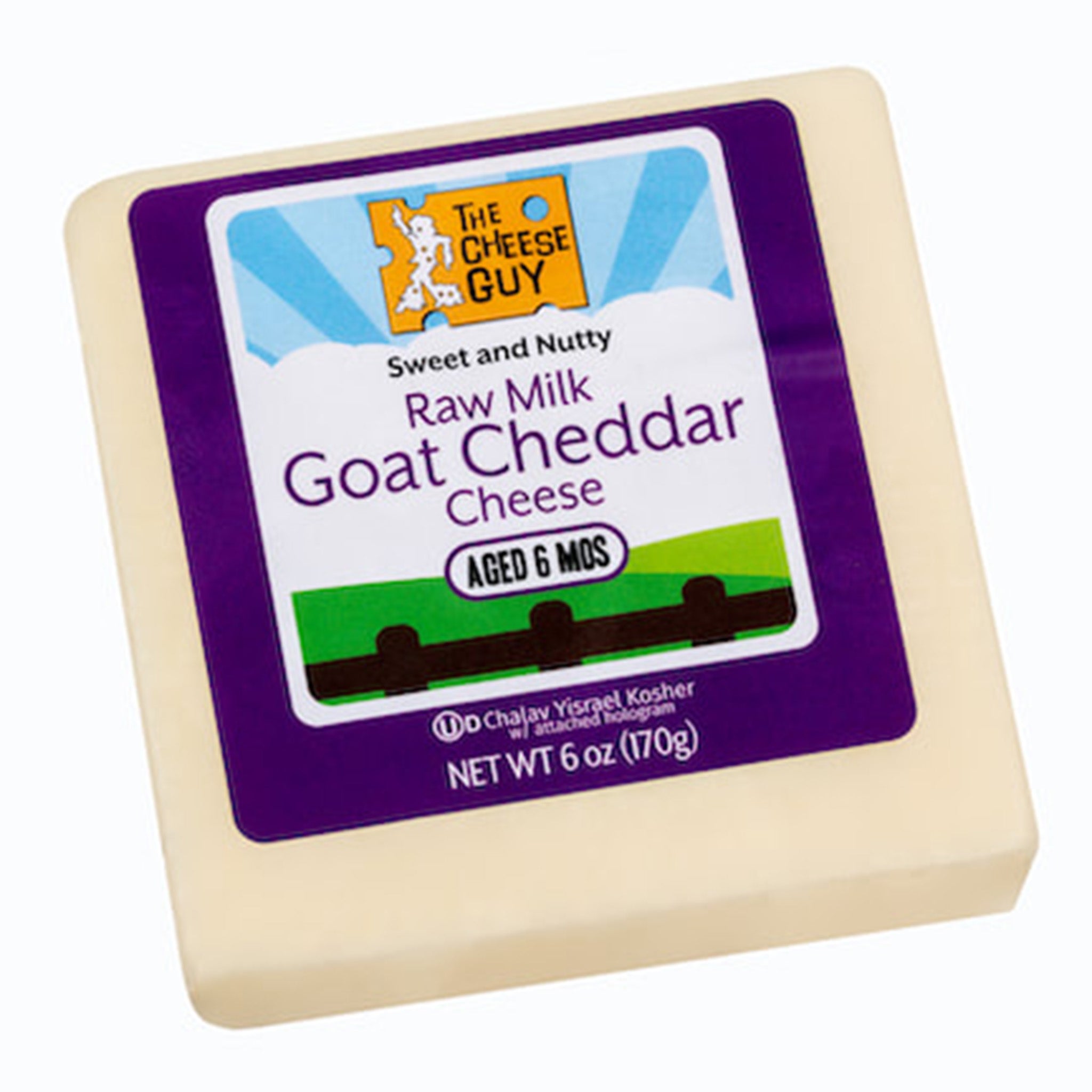 The Cheese Guy Raw Milk Goat Cheddar Cheese 8oz 12ct