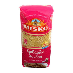 Wholesale Misko Dried Orzo Pasta 500gram-20ct Case Bulk