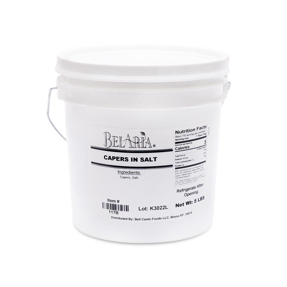 BelAria Capers In Salt 5 lb Tub