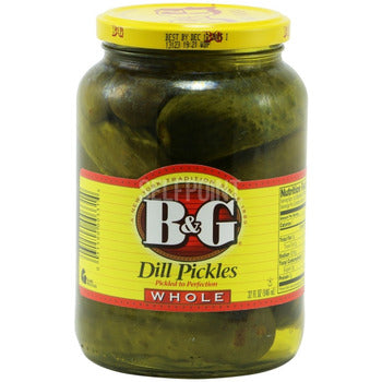 BG Foods Pickles Whole Dill (Ou) 1gallon