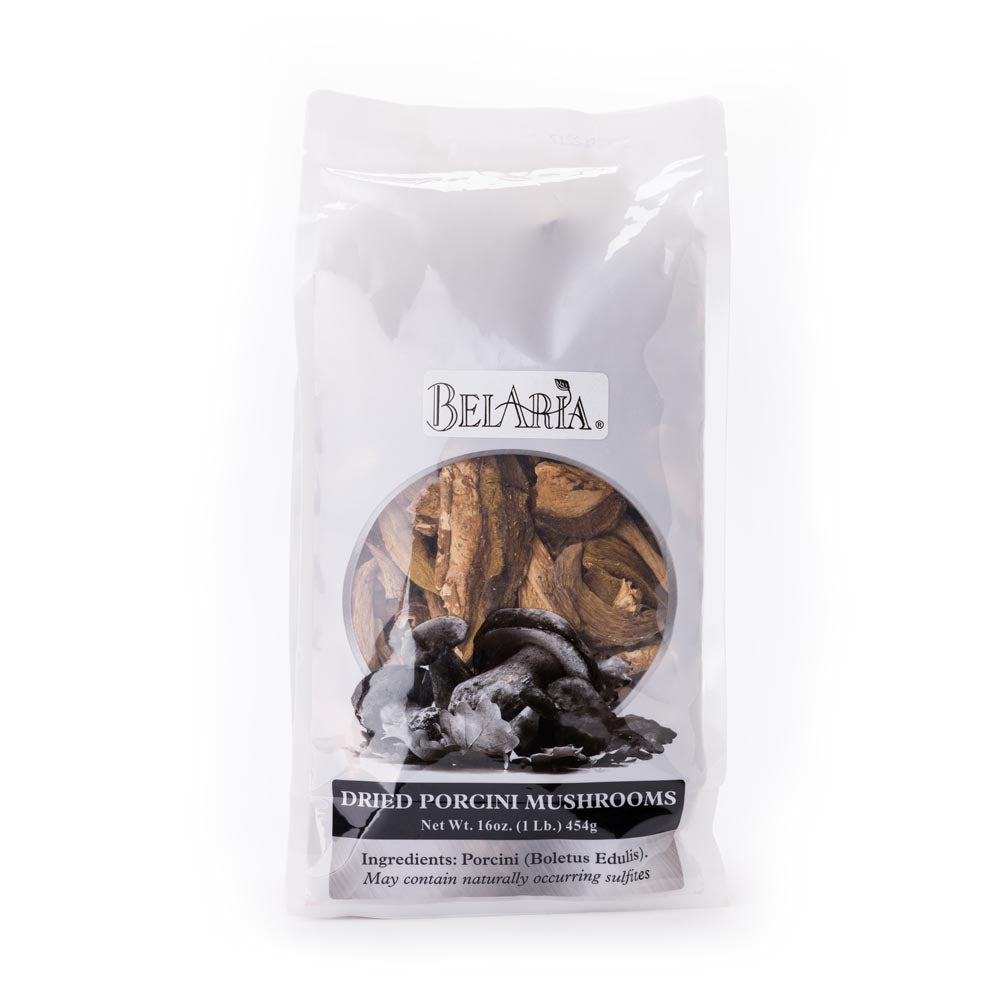 BelAria Dried Porcini Mushrooms 1 lb Bag