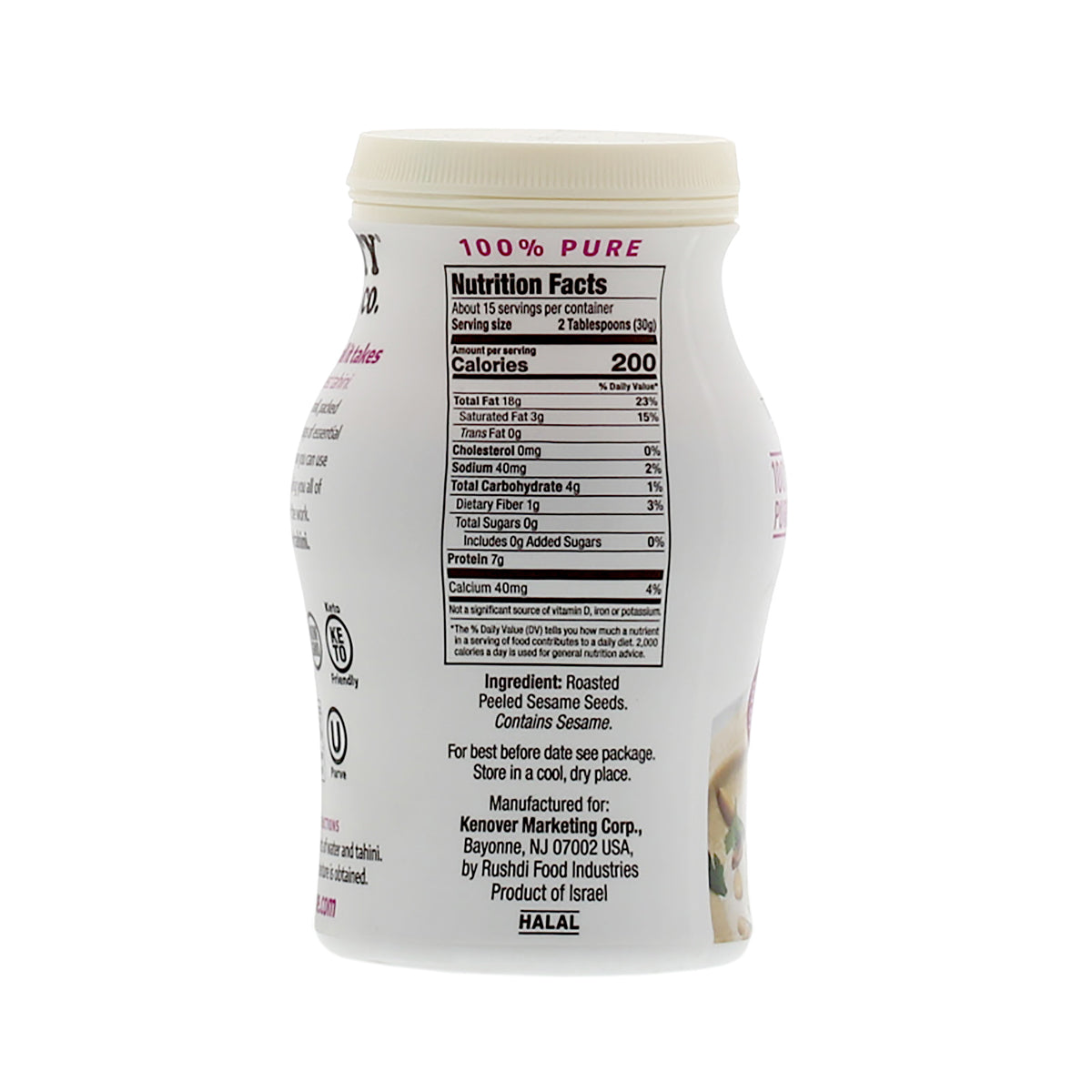 Wholesale Mighty Sesame Organic Tahini Paste 16 Oz Bottle- Bulk