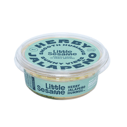 Wholesale Little Sesame Herby Jalapeno Hummus Retail 8 OZ-8ct Case Bulk