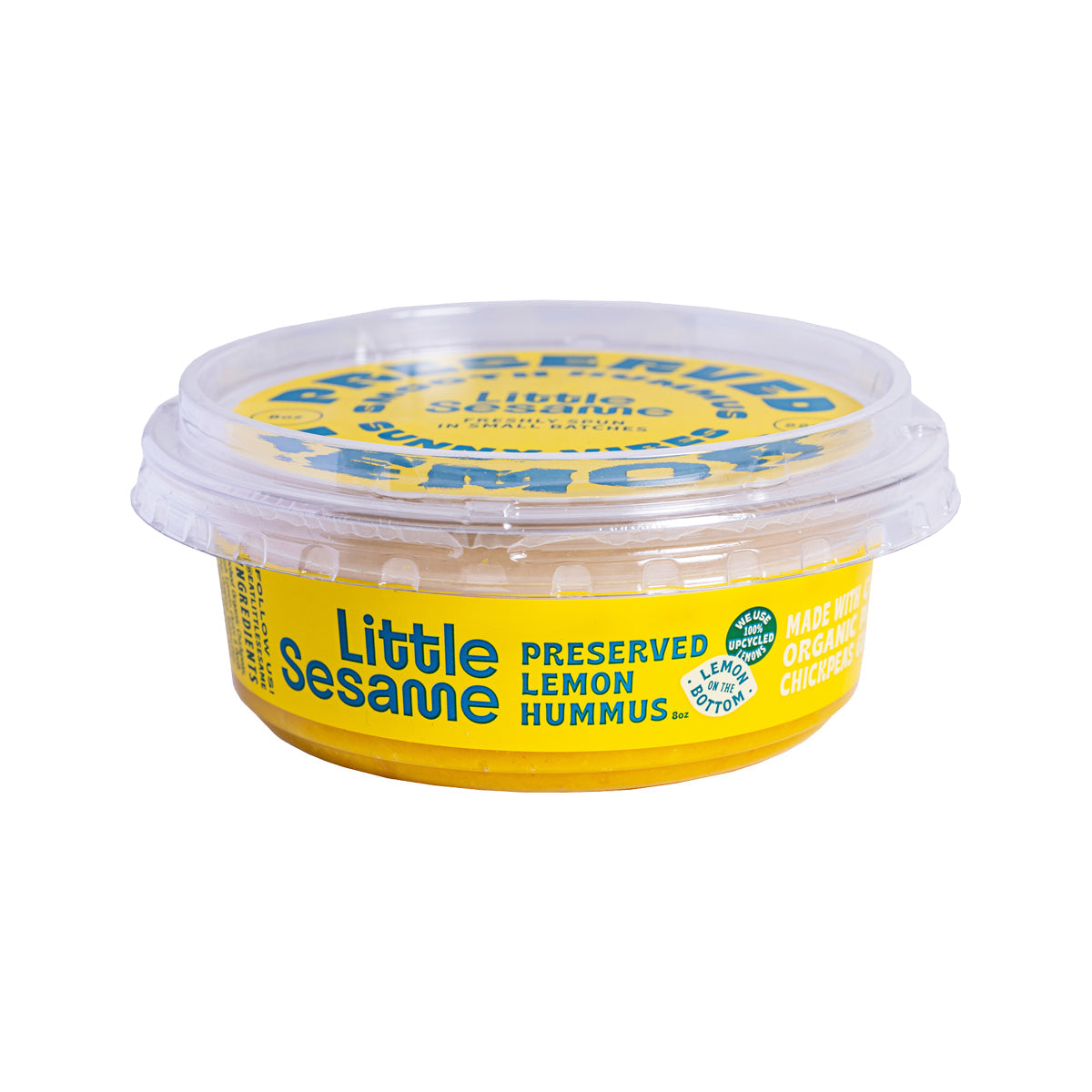 Wholesale Little Sesame Organic Preserved Lemon Hummus Retail 8oz Bottle-8ct Case Bulk