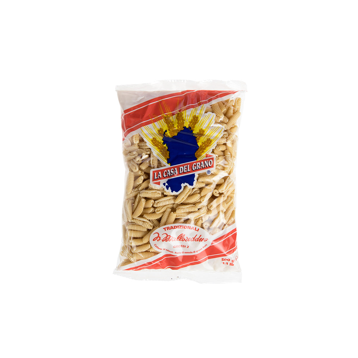 Wholesale La Casa Del Grano Large Malloreddus Pasta 1.1 LB-20ct Case Bulk