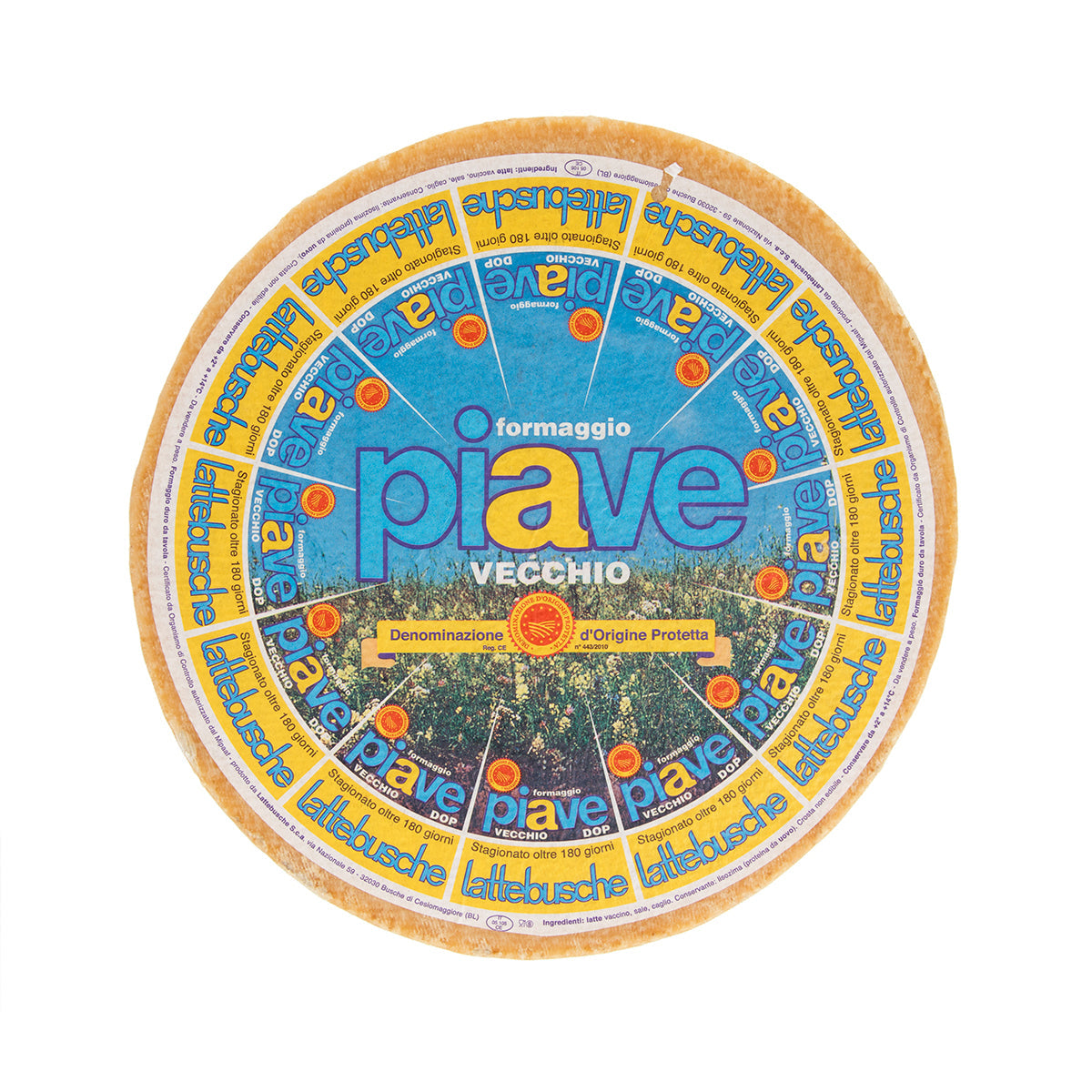 Wholesale Lattebusche 8 Month Aged Piave Wheel- Bulk