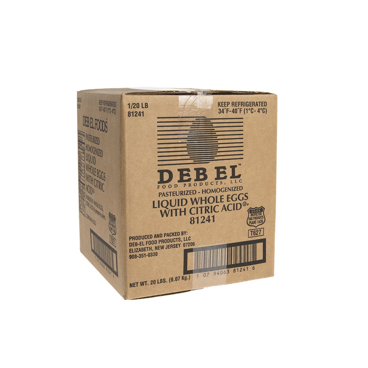 Wholesale Deb-El Table Ready Whole Liquid Eggs-20 LB Bulk