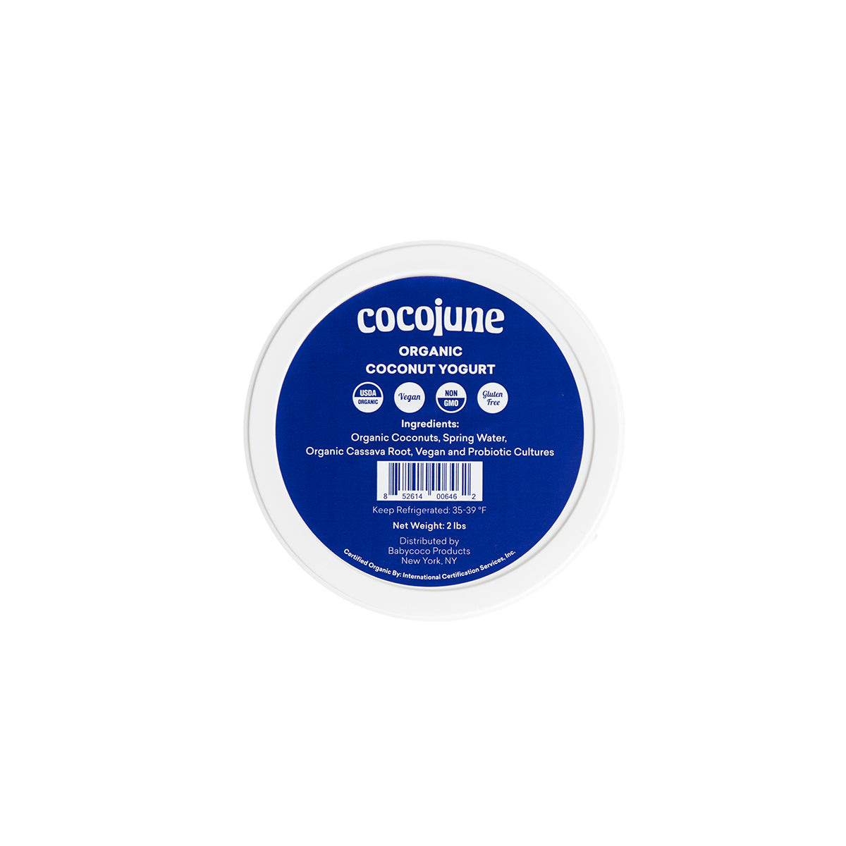 Cocojune Organic Vegan Coconut Yogurt 32 OZ