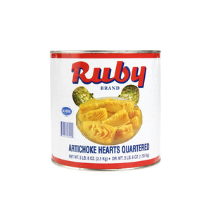 Wholesale Ruby Canned Artichoke Quarters 3 KG-6ct Case Bulk