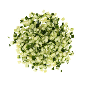 Wholesale BoxNCase 1/2 Diced Hot House Cucumbers with Skin-5 LB Bulk