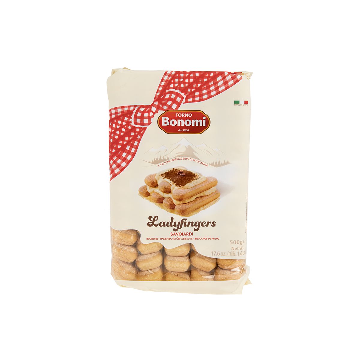 Wholesale BoxNCase Savoiardi (Ladyfingers) 500 g Bag- Bulk