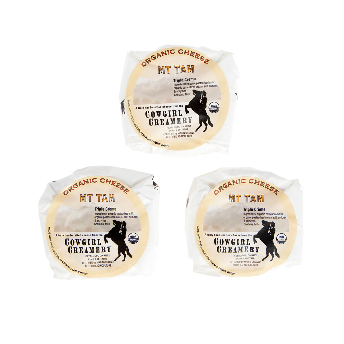 Wholesale Cowgirl Creamery Mt. Tam Cheese 8 OZ-12ct Case Bulk